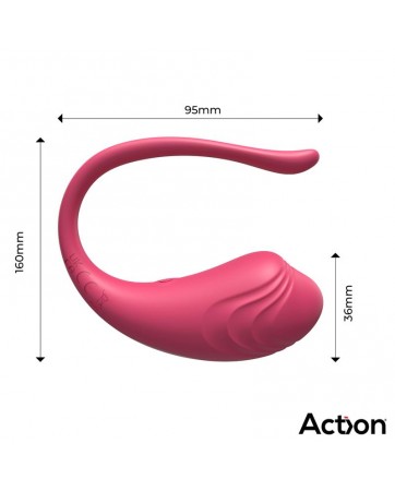 Luvia Huevo Vibrador con Control Remoto USB Rosa