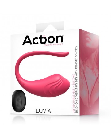 Luvia Huevo Vibrador con Control Remoto USB Rosa