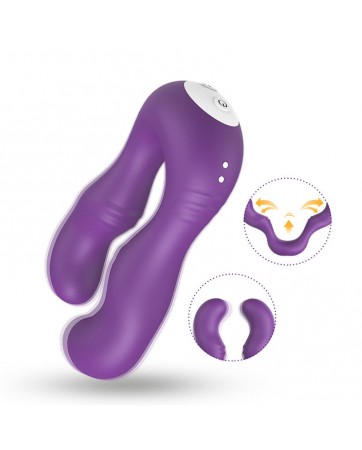 Vibrador Doble para Parejas Purpura