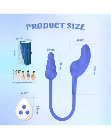 Dally Plug Anal con Anillo con Vibracion