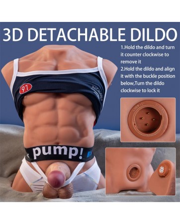 Fitter Torso con Dildo Desmontable Thrusting y APP 116 kg