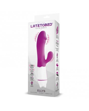 Ellys Vibrador USB 36 Funciones Silicona Purpura