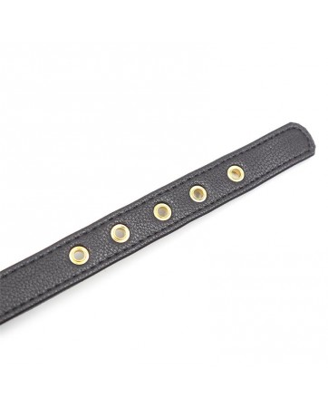 Collar con Lazo y Cascabel Negro