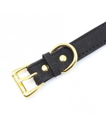 Collar con Lazo y Cascabel Negro