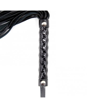 Flogger con Patron de Diamante Negro