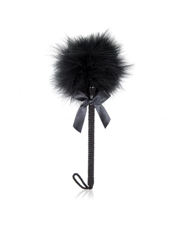 Plumas Estimuladoras con Lazo 25 cm Negro
