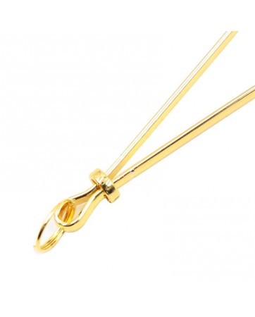 Pinzas para Pezones Metal Negro Dorado
