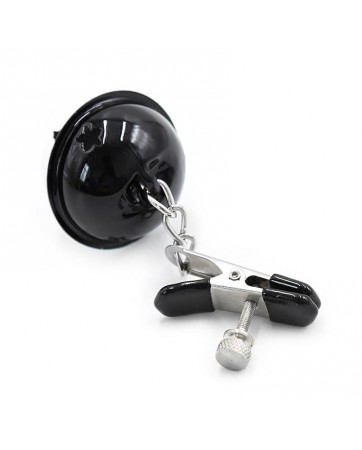 Pinzas para Pezones con Cascabeles Blanco Negro