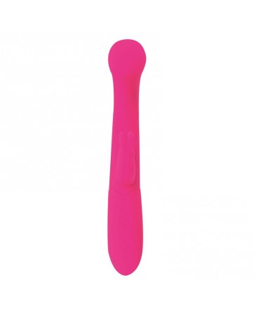 Cotton Vibrador Punto G y Conejito USB Silicona Fuchsia