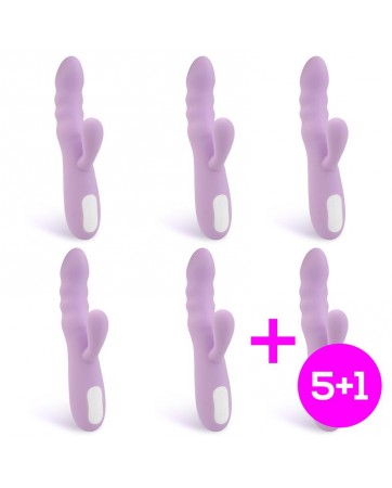 Pack 51 Brightlavender Vibrador y Rotador Doble Motor 360º USB