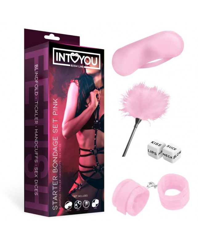 Kit de Bondage para Principiantes 4 Piezas Rosa