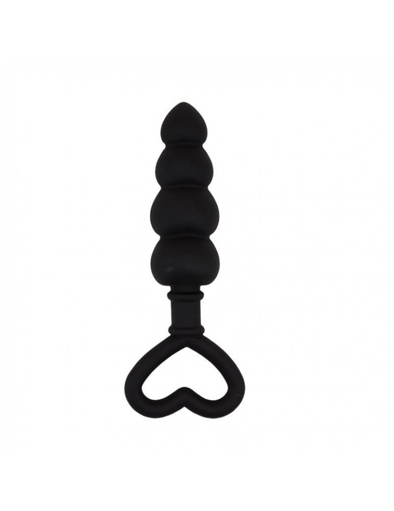 Mini Cadena Anal 156 x 34 cm Silicona Negro