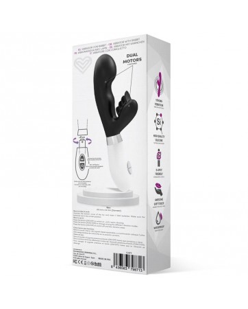 Sliper Vibrador Conejito Silicona Negro