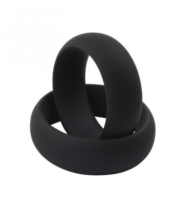 Anillo para el Pene Infinity Silicona M Negro