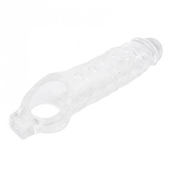 Funda para el Pene con Sujecion para Testiculos Mighty Transparente