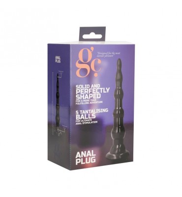 Plug Anal Color Negro 16.5 cm